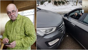 Artūro Orlausko vairuojamas automobilis pateko į avariją