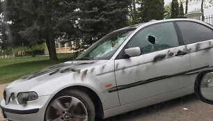 Panevėžyje suniokotas BMW