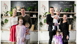 Ingos ir Aivaro Stumbrų bei Inetos ir Ąžuolo Žvagulių &scaron;eimos