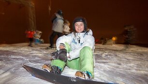 Naktinis slidinėjimas Liepkalnyje 