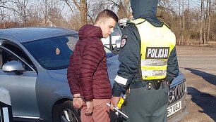 Sulaikytas jaunuolis