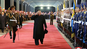 &Scaron;iaurės Korėjos lyderis Kim Jong Unas