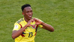 Y.Mina pelnė įvartį, o Kolumbija 1:0 palaužė Senegalą.
