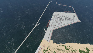 Maždaug taip turėtų atrodyti išorinis uostas Melnragėje.