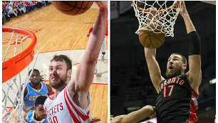 Donatas Motiejūnas ir Jonas Valančiūnas
