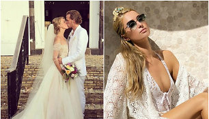 Paris Hilton jaunėlis brolis Barronas Hiltonas egzotiškoje saloje vedė kilmingą grafaitę