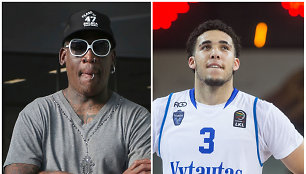 Dennisas Rodmanas ir LiAngelo Ballas