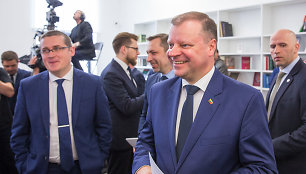 Skirmantas Malinauskas ir Saulius Skvernelis