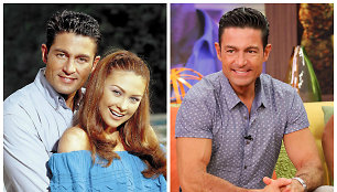 Fernando Colunga su Aracely Arambula seriale „Apkabink mane“ 2000 metais (kairėje) ir 2015 metais