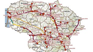 Žemėlapį REGIA papildė &bdquo;Amber Grid&ldquo; dujų tinklas