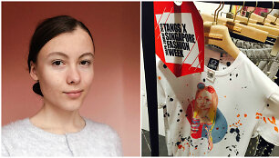 Kamilė Luko&scaron;iūtė ir jos pie&scaron;iniu dekoruoti mar&scaron;kinėliai