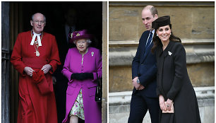 Elizabeth II, Kate Middleton ir pirncas Williamas