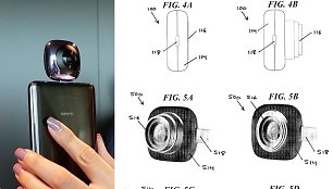 „Huawei“ kamera „EnVizion 360“ ir patentinės paraiškos eskizas