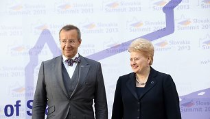 Estijos prezidentas Toomas Hendrikas Ilvesas ir Dalia Grybauskaitė