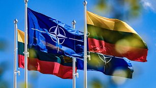 NATO ir Lietuvos vėliavos