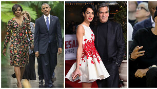 Michelle ir Barackas Obamos, Amal ir George'as Clooney bei Jay Z su Beyonce