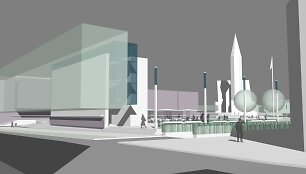 &Scaron;iaulių Centrinės aik&scaron;tės vizualizacija
