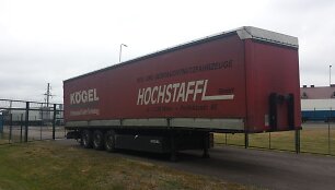 &Scaron;alčininkų pasienio punkte konfiskuota priekaba