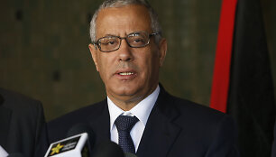 Libyan's Prime Minister Ali Zeidan speaks to the media during a press conference in Rabat, Morocco, Tuesday, Oct. 8, 2013. Libya&Otilde;s prime minister, on a visit to Morocco, has stressed the importance of relations with the U.S. but maintains that Libyans have the right to be tried for crimes at home. (