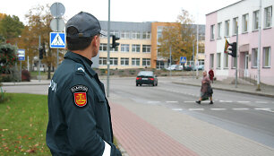 Tarnybos metu sužalotas Klaipėdos policininkas