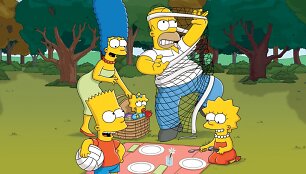 Houmeris Simpsonas su &scaron;eima
