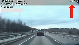 Policijos užfiksuotas pažeidėjas
