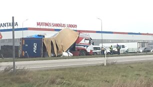 Vilkiko avarija ties Klaipėda