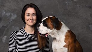 Žana Penkauskienė su augintiniu