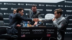 Fabiano Caruana ir Magnusas Carlsenas