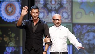 Dizaineriai Domenico Dolce (dešinėje) ir Stefano Gabbana