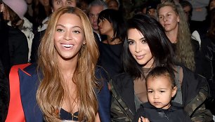 Beyonce ir Kim Kardashian su dukra North