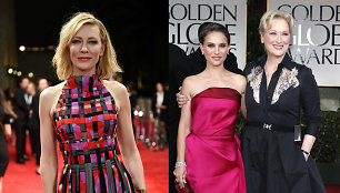 Cate Blanchett, Natalie Portman ir Meryl Streep