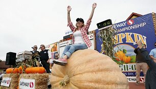 866 kg sveriantis moliūgas