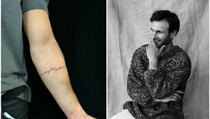 Vaidas Baumila ir jo nauja tatuiruotė
