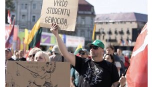Interneto pok&scaron;tininkų memai apie prie Katedros vykusį &Scaron;eimų sąjūdžio mitingą