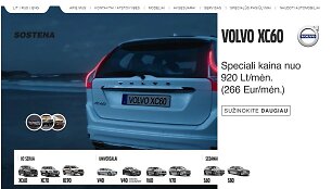 &bdquo;Volvo&ldquo; atstovybės tinklalapis