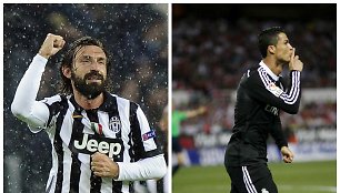 Andrea Pirlo ir Cristiano Ronaldo