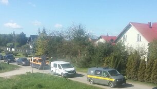 Automobilių eismas Ramučių Parko gatvėje