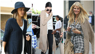 I&scaron; kairės: Jessica Alba, Kendall Jenner ir Christie Brinkley.