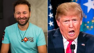 Danielis Negreanu ir Donaldas Trumpas / bluffeurope.com nuotr.