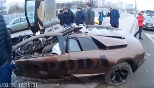 „Lamborghini Murcielago“ avarija Maskvoje