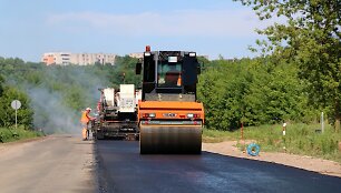 Rekonstruojama Panerių gatvė Kaune