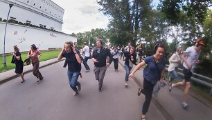 Spektaklio &bdquo;Remote Vilnius&ldquo; akimirka