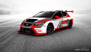 Justas Jonu&scaron;is važiuos &bdquo;Seat Leon Cup Racer TCR&ldquo;