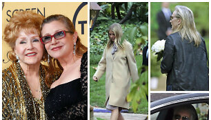 Gwyneth Paltrow, Meryl Streep ir Jamie Lee Curtis renkasi į atsisveikinimo su Debbie Reynolds ir Carrie Fisher ceremoniją