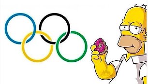 Neišsiskleidęs olimpinis žiedas privertė pasaulį kvatoti