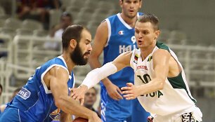 Lietuvos krep&scaron;inio rinktinės mačas su Graikijos komanda &ndash; Renaldas Seibutis