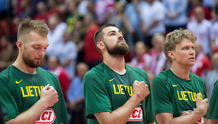 Domantas Sabonis, Jonas Valančiūnas, Mindaugas Kuzminskas