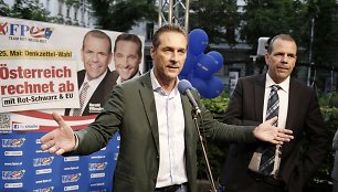 Austrijos laisvės partijos lyderis Heinzas-Christianas Strache