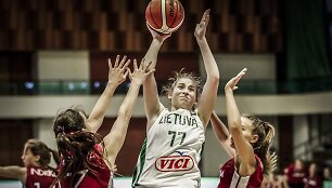 Europos merginų U18 čempionatas: Lietuva &ndash; Latvija